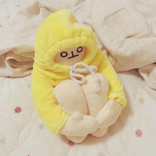 Korean Healing Banana Man Figurine Childrens Doll Gift New Recordable Plush Toys Fruit Stuffed Toys Banana Man In Yellow