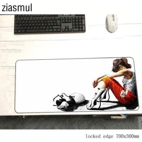 Portal 2 mouse pad 700x300x3mm mats best seller Computer mouse mat gaming accessories large mousepad keyboard games pc gamer