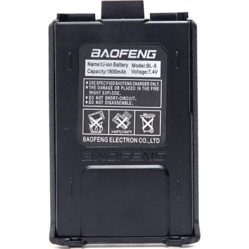 BAOFENG UV-5R BL-5 7.4V 1800mAh Li-ion Battery For Baofeng Walkie Talkie UV-5R UV-5RA UV-5RE DM-5R Plus Series Two Way Radio