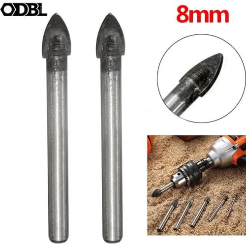 8mm Glass Drilling Marble Porcelain Spear Head Ceramic Tile Drill Bits Set Concrete Hole opener Alloy Triangle Spade Drill Bit