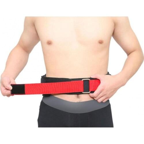 Waist Belt Weightlifting Powerlifting Nylon Adjustable Elastic Waist Belt Lumbar Support Back Brace Waist Support