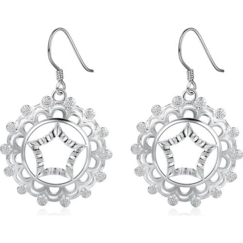 New 42MM 925 Sterling Silver Exquisite Geometric Patterns for Couples/Ladies Party Gifts Engagement Jewelry