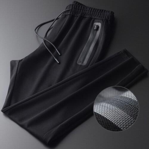 New Autumn Mens Pants Luxury Drawstring Elastic Waist Casual Sport Man Pants Plus Size 5xl Fashion Slim Fit Mens Trousers