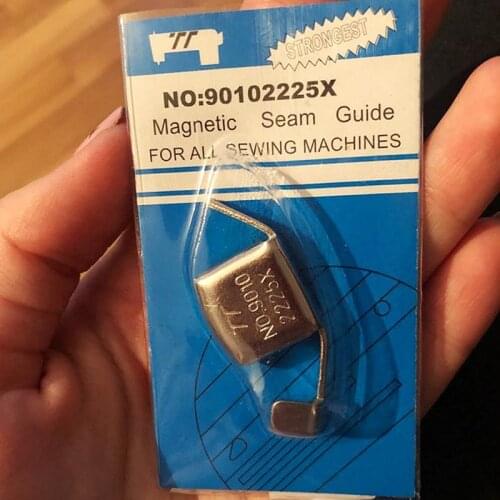 Universal Magnetic Seam Guide Gauge Presser Foot Straight Edges Sewing Machine Accessories DIY Crafts