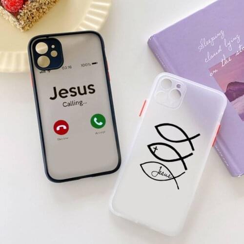MaiYaCa Faith Christian Religious Jesus Phone Case for iPhone 7 8 Plus X XR XS 11 12 pro MAX Translucent Matte Shockproof Cover