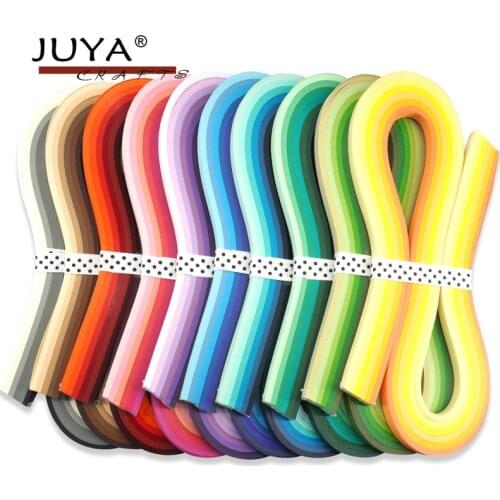 JUYA Multi-Color Paper Quilling Strips Set 60 Colors 10 packs 54cm Length