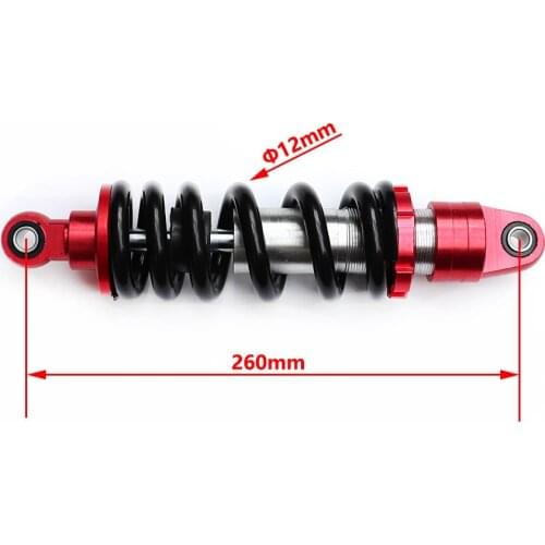 Universal 260mm Rear Shock Absorber Suspension Spring For Scooter Go karting Quad ATV Motorcycle Dirt Pocket Bike