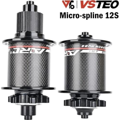 Bicycle Hub Carbon Fiber 6 claw Mountain Bike Bearing Hub 32H Front Rear Quick Release 8-12 Speed Bike Accessories