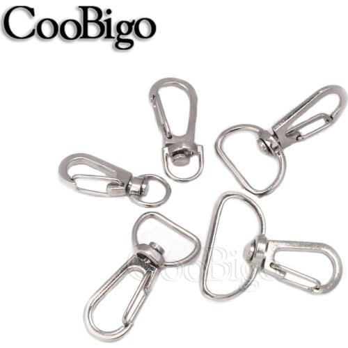20pcs Metal Lobster Clasp Key Chain Holder Swivel Trigger Snap Hook Key Chain Rings For DIY Craft Outdoor Backpack Bag Parts