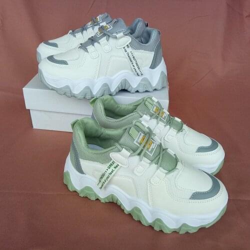 Womens shoes fashion sneaker women platform sneaker fashion platform shoe casual coach shoe tennis sneaker woman35-39