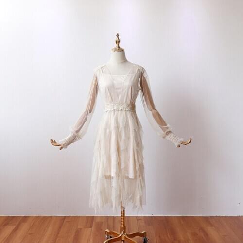 High Quality Blue/Pink Fashion Illusion Gauze Cocktail Dresses Ladies Party Dresses Women Prom Dress Free Size 9068