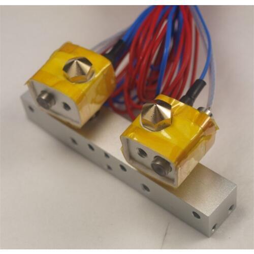 1 setx FLASHFORGE dual Extruder Assembly full kit for Flashforge 3D printer hotend spare parts