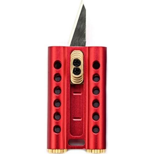 1 Pc Mosquito Repellent EDC Mini Detachable Knife Portable Paper Cutting Brass Pocket Key Ring Folding New