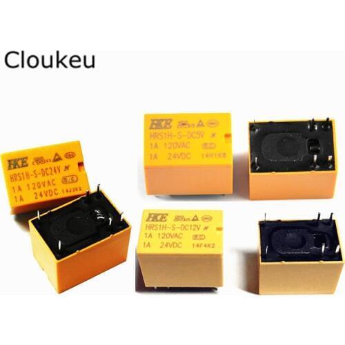 100pcs Relay HRS1H-S-DC5V HRS1H-S-DC12V HRS1H-S-DC24V DIP6