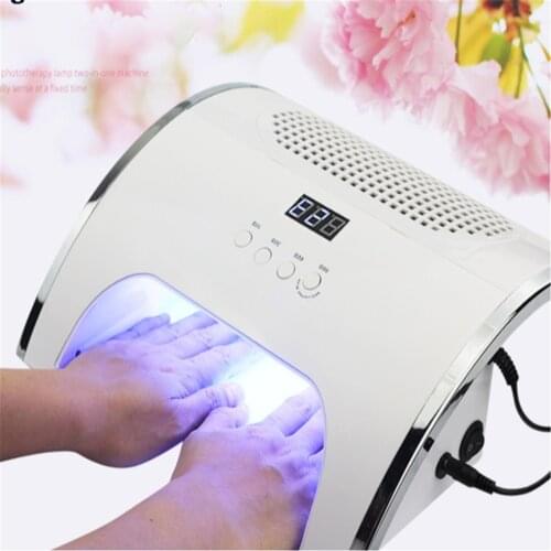 2 In 1 UV Led Lamp Nail Manicure Vacuum Cleaner Manicure 45W Nail Dust Collector Lamp for Drying Nails LED Light Gel Nail Lamp