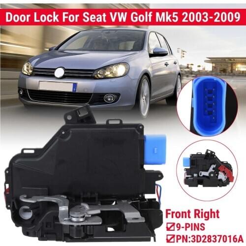 3D1837016A 3D4839016A 3D4839015A Door Lock Actuator Mechanism 9 pin 7 pin for RHD for VW Golf Mk5 2003 - 2009