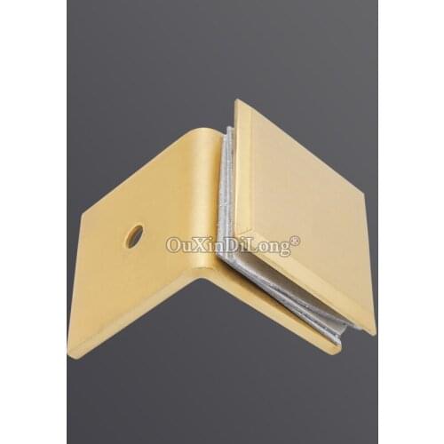 Top Quality 4PCS Pure Brass Frameless Bathroom Shower Glass Clamps Glass Fixed Holder Brackets for 6~12mm Glass Thickness