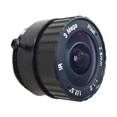 5.0MP HD 2.8mm CCTV Lens Manual Focal CS mount IR 1/2.5" 5mp 115 degrees for Security IP Camera 5mp lens 115 degree lens