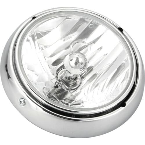 7" Motorcycles Headlight Headlamp For Harley Electra Glide-FLHT/FLHTC/FLHTCU/FLHTCUI Halogen Super Bright Working Spot Light