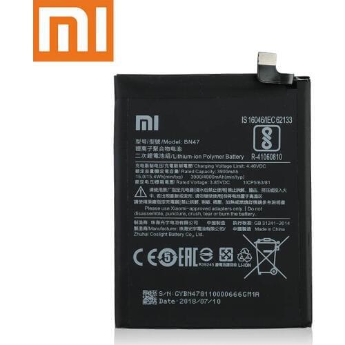 For Xiaomi Redmi 6 Pro / Mi A2 Lite 3900mAh High Quality Replacement Battery Free Tools Original Xiao Mi Phone Battery BN47