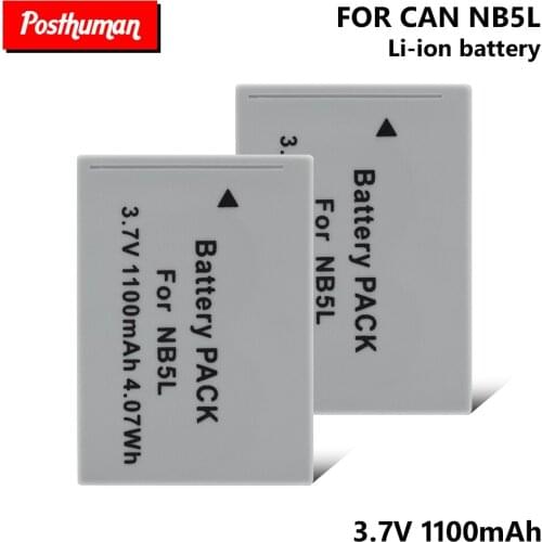Rechargeable Digital Batteries NB5L Battery For Canon IXUS 990 870 850 IS PowerShot SX210 SX220 SX230 SD880 IS SD880IS SD890 IS