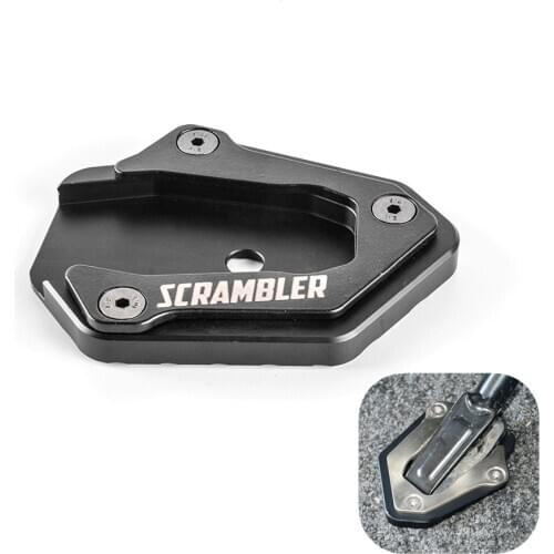 Motorcycle Accessories Side Kickstand Stand Extension Support Plate For DUCATI Scrambler