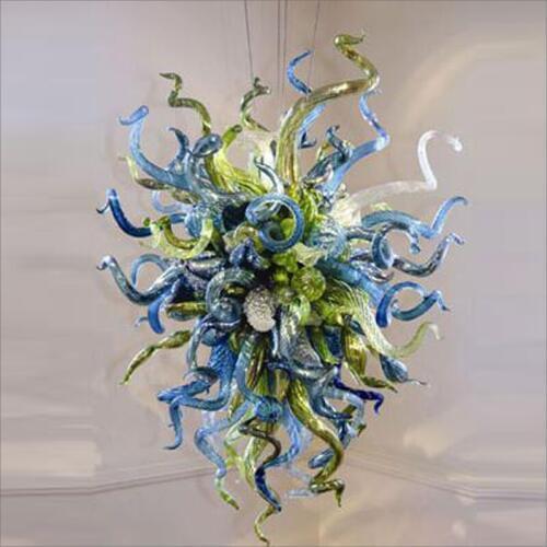 Free Air Shipping Staircase Tiffany Style 100% Mouth Blown Glass With 110v-240v LED Bulbs for Table Top Decoration