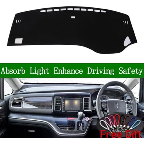 For Honda elysion 2016 Right Hand Drive Dashboard Cover Car Stickers Sun Shade Dash Mat Carpet Interior Accessories