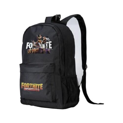 Starry Sky Canvas Backpack Fortnites Game Knapsack Men Women Unisex Rucksack Student Bookbag Multicolor Letter Printed Schoolbag