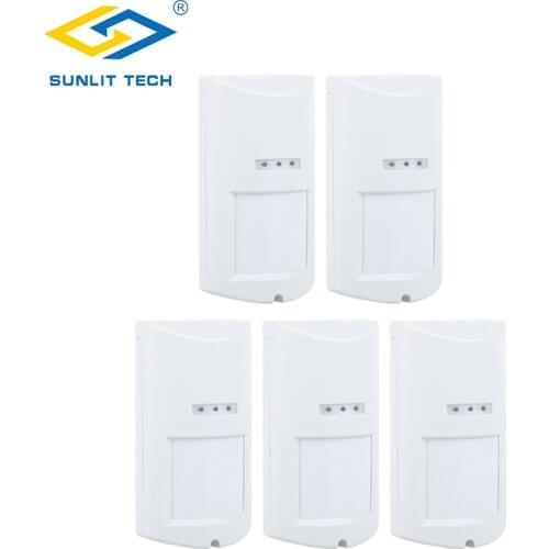 5pcs Outdoor Intelligent Wired Dual-tech Infrared Pir Motion Sensor Microwave Waterproof Motion Detector OTD-50T