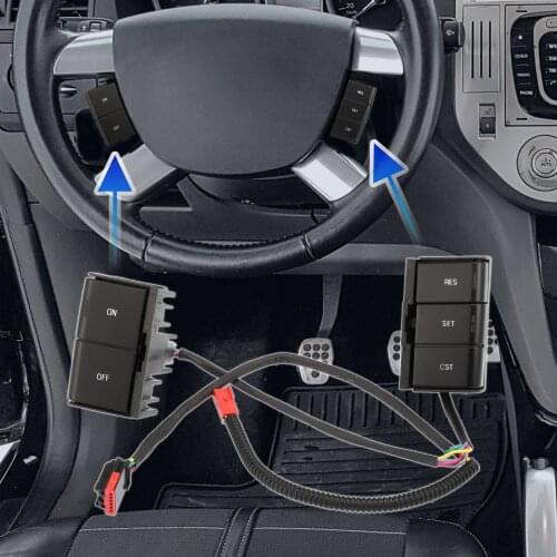 Uxcell 1 Pair Steering Wheel Control Switch Button 4L3Z-9C888-AAJ 4L3Z-9C888-AAC for Ford F150 for Lincoln Mark LT