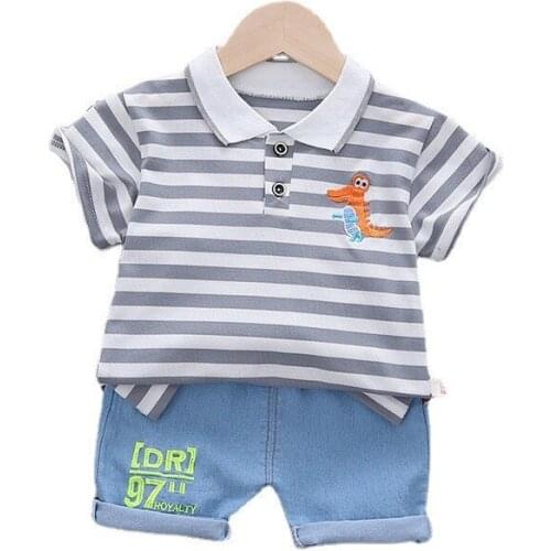 New Summer Newborn Baby Boys Clothes Suit Children Girls Sports T-Shirt Shorts 2Pcs/Sets Toddler Casual Costume Kids Tracksuits