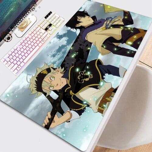 Keyboard Pad Gamer Mouse Mat Mats Gaming Computer Pc Complete Cheap Laptop Mause Anime Mousepad Handsome Cool Black Clover Pads