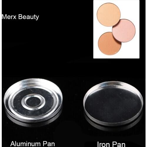 37mm Round Aluminum Pan for DIY Eyeshadow Magnetic Pan and Aluminum Pan 100Pcs/Lot MERX BEAUTY Women Tools