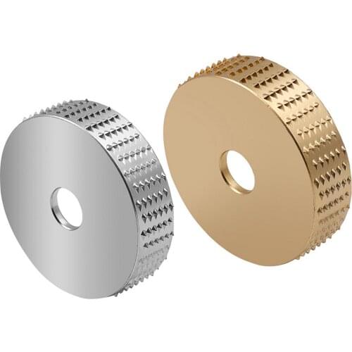 Round Wood Angle Grinding Wheel Sanding Carving Rotary Tool Abrasive Disc for Angle Grinder Tungsten Carbide 16mm Bore