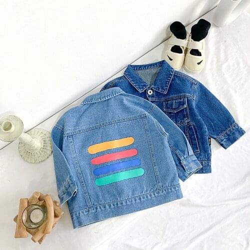 Blue Jean Spring Autumn Coat Outerwear Top Children Clothes Kids Costume Teenage Gift Plus Size Boy Clothing High Quality