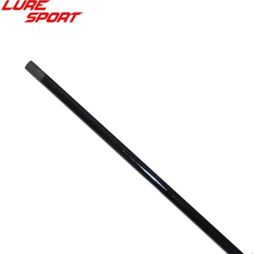 LureSport 2pcs 1.25m Solid carbon rod blank Black paint UL Toray Carbon fishing Rod building components Pole Repair DIY