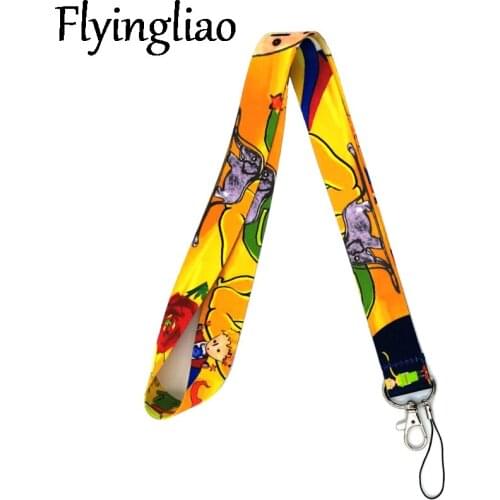 Little Prince Anime Cartoon Lanyard Keys Phone Holder Funny Neck Strap With Keyring ID Card DIY Animal webbings ribbon Hang Rope