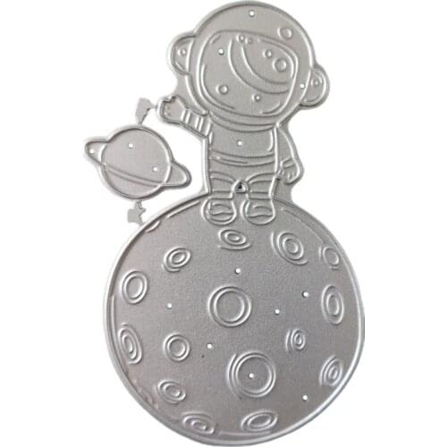 Astronaut Metal Cutting Dies Stencil Scrapbooking DIY Album Stamp Paper Card Mold Embossing Decoration