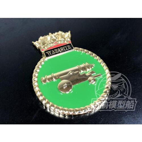Metal Badge Heraldry HMS Battleship Warspite for 1/700 1/350 1/200 Scale Model Ship Display CYH005