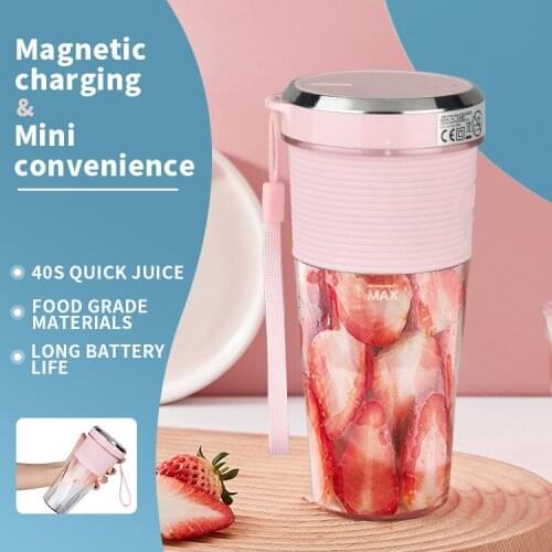 350ml Mini Portable Juicer Electric Fruit USB Rechargeable Smoothie Maker Mixer Blender Machine Food Bottle Juicing Cup