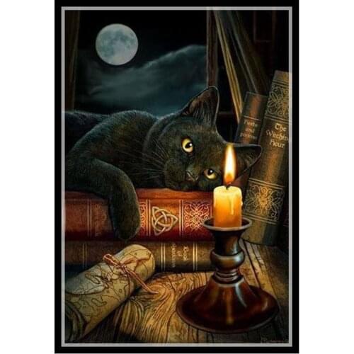 Golden Panno,Needlework,DIY DMC Cross stitch,Sets For Embroidery kit 14ct unprinted cotton thread Witching Hour Cross-Stitching