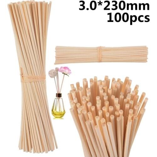 100pcs Natural Rattan Reed Sticks Aromatherapy Set Replaces Wood Rattan Smoke-free Aroma Expanding Stick Essential Oil