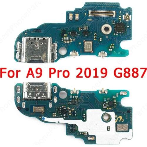 Original Charge Board For Samsung Galaxy A9 Pro 2019 G887 Charging Port Usb Connector Flex Pcb Dock Ribbon Socket Spare Parts