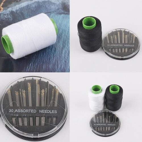 Useful 30pcs Assorted Hand Sewing Needles With 10pcs Colorful Sewing Threads For DIY Craft Patch Sewing Accessories