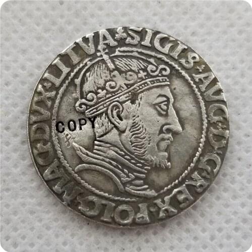 Poland - Litva : VI GROSS 1547 - SIGISMUND Copy Coin commemorative coins-replica coins medal coins collectibles