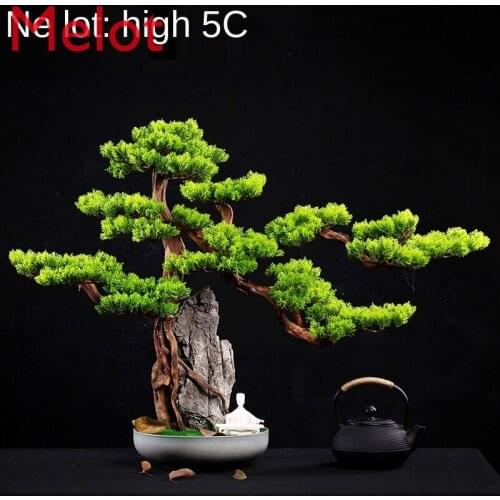 Root Carving Crafts Artificial Greeting Pine Tree Bouldering New Chinese Book Desktop Living Room Desktop Bonsai Decoration