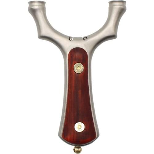 TC21 titanium alloy slingshot used for hunting high quality G10 patch hunting slingshot catapult with rubber band