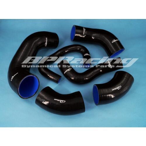 Silicone Turbo Intercooler Hose / Pipe For MITSUBISHI LANCER EVO 7 8 9 CT9A 4G63 Black