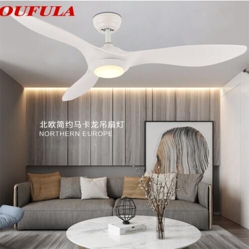 WPD Modern Ceiling Fan Lights Lamps Contemporary Remote Control Fan Lighting Dining room Bedroom Restaurant